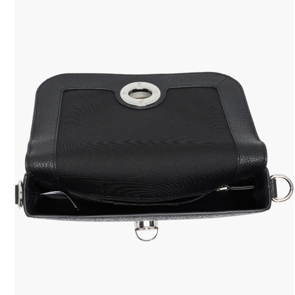 Marc Jacobs, Black Leather Signet Turnlock crossbody/Shoulder Bag - Picture 6 of 11